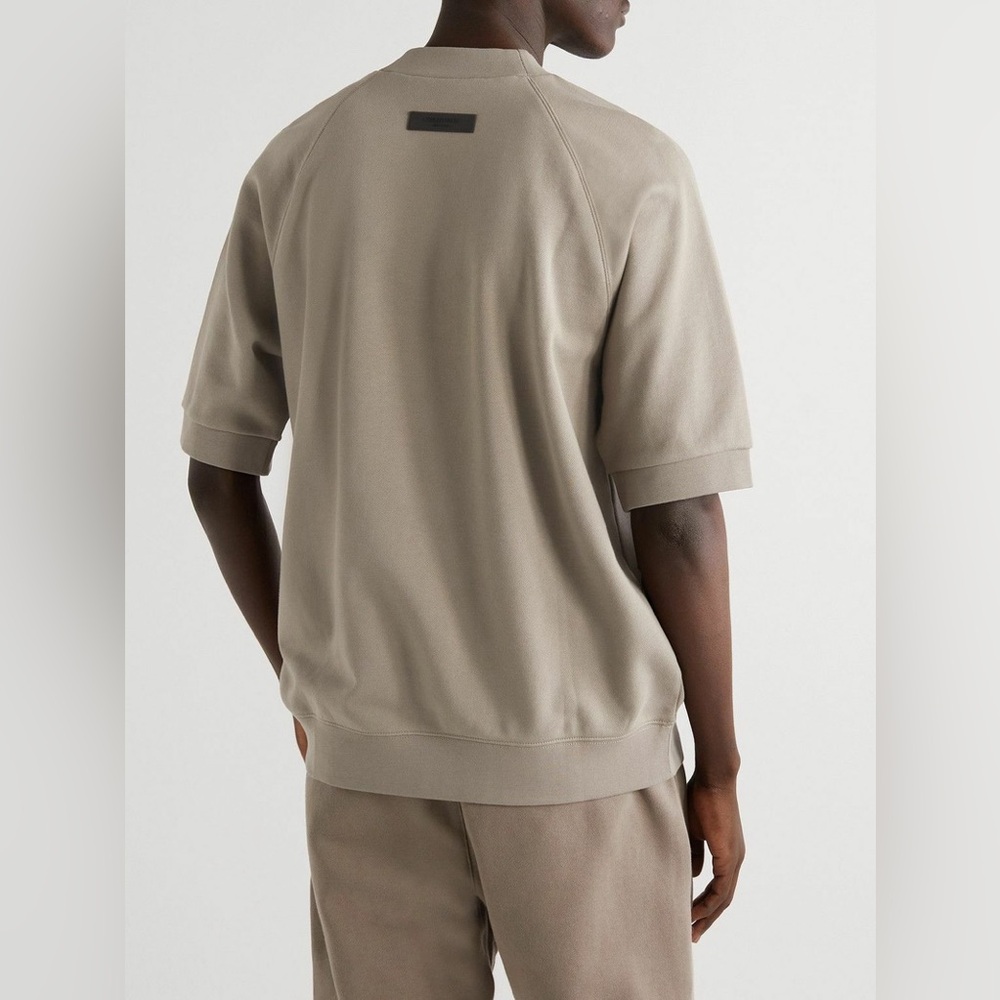 Fear‎ of God Essentials Short Sleeve Sweatshirt Desert Taupe Terry Size M